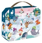 JANOD Puzzle v kufříku Party na sněhu
