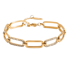 ELENYS Verona Lumi – pozlacený náramek 18K žluté zlato Délka náramku: 16+5 cm / max. 21 cm