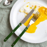SABRE PARIS 4-dílná sada příborů Bistrot Brillant – Green, zelená barva, kov