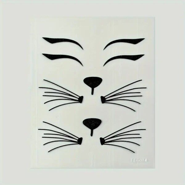 Dovoz Samolepka na obličej kočičí tvář