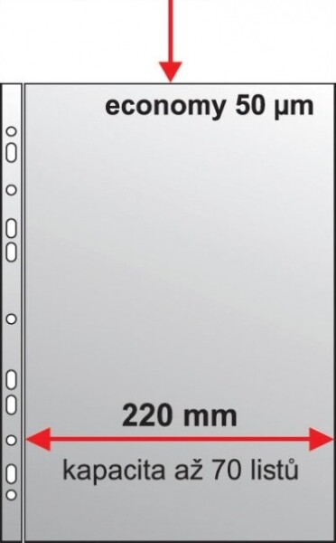 Euroobal A4 U MAXI PP eurozáv. krupička, 50mic. 235x305mm