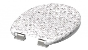 Eisl - Duroplastové WC sedátko se zpomalovacím mechanismem SOFT-CLOSE MOSAIC GREY, ED82118 ED82118