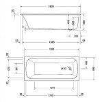 DURAVIT - Qatego Vana 180x80 cm, bílá 700613000000000