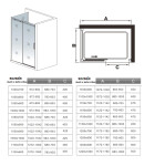 H K - Obdélníkový sprchový kout HARMONY F2 150x80 L/P varianta včetně sprchové vaničky z litého mramoru SE-HARMONYF215080/THOR-15080