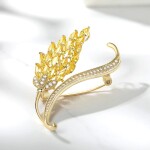 Exkluzivní brož Swarovski Elements Nacira, Zlatá