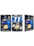 Mince Denny Hamlin Hendrick Motorsports Acrylic Bronze NASCAR Coin Card