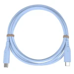 PremiumCord silikonový USB-C - USB-C modrá / Kabel / 60W / PD / 480 Mbps / 1,5 m (ku31sa15b)