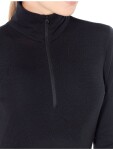 Dámské merino tričko s dlouhým rukávem ICEBREAKER Wmns 175 Everyday LS Half Zip, Black velikost: XS