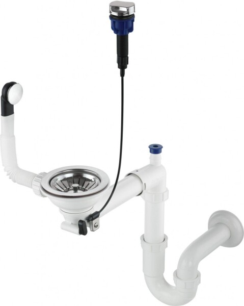 DEANTE - Sifon stainless nerez - Náhradní sifonová sada, 1 - bowl ZXY_9972