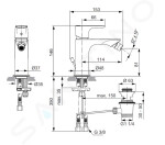 IDEAL STANDARD - Connect Air Bidetová baterie s výpustí, chrom A7030AA