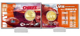 Highland Mint Mince Kansas City Chiefs NFL Super Bowl LVII Champions Coin Card