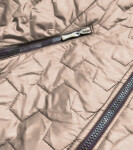 Béžová prošívaná dámská bunda model 17099129 S'WEST Barva: odcienie beżu, Velikost: