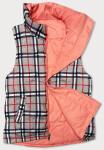 Oboustranná dámská vesta v lososové barvě model 18471326 Růžová XXL (44) - Miss TiTi
