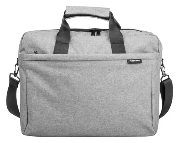 Natec Mustela šedá / Brašna na notebook / 15,6" / polyester / voděodolná (NTO-0766)