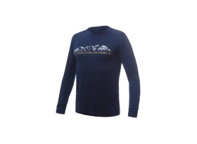 Sensor MERINO ACTIVE PT MOUNTAINS pánské triko dl.rukáv deep - Sensor Merino Active PT Mountains pánské triko dlouhý rukáv Deep Blue vel. L