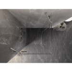 MEXEN/S - Lunar Duo sprchový kout dveře křídlové 120 x 120, transparent, nikl kartáčovaný 834-120L-120P-97-00