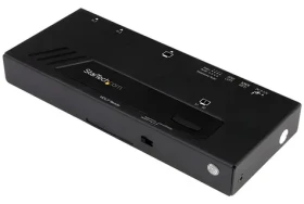StarTech 2-portový HDMI switch černá / Přepínač / 4K / 7.1 kanálů / napájecí adaptér (VS221HD4KA)