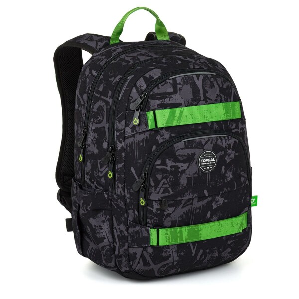 Studentský batoh Grafitti green Topgal VIKI 26041 SET SMALL