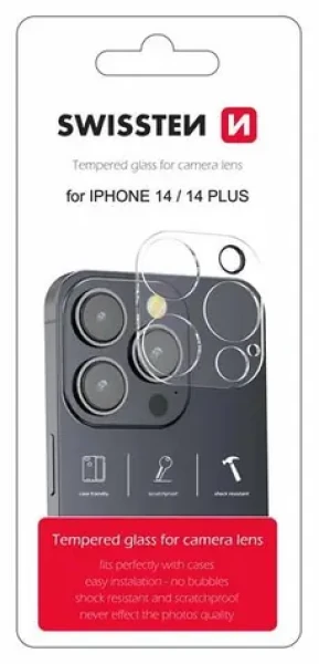 SWISSTEN Ochranné sklo čoček fotoaparátu pro Apple iPhone 14/14 Plus (94500107)