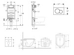 GEBERIT - Kombifix Set předstěnové instalace, klozetu Oudee a sedátka softclose, tlačítko Sigma01, lesklý chrom SANI15CA1138