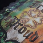 Majestic Pánská mikina Cleveland Indians MLB St. Patrick's Day Shamrock Hoodie Velikost: S