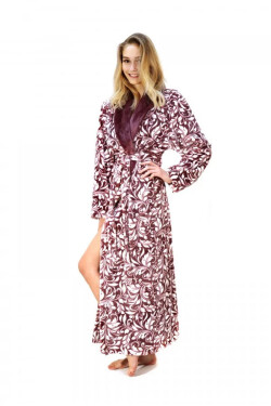 Dámský župan Flora 2556 4803 Fialová s bílou - Vestis fialovo -bílá XXL