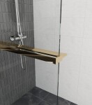 Erga Paris, polička/držák na ručníky pro sprchovou zástěnu (max. 140cm), zlatá lesklá, ERG-V02-PARIS-SHELF-GD