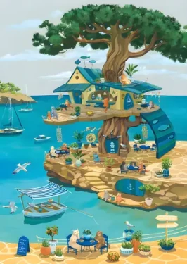 MAGNOLIA Puzzle Kočky na stromě