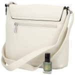 Stylová dámská koženková crossbody kabelka Katia, béžová