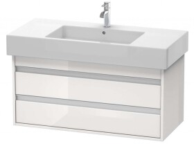 DURAVIT - Ketho Umyvadlová skříňka 48x100x46 cm, 2 zásuvky, lesklá bílá KT664102222