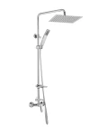 JB Sanitary Sprchová sestava s baterií SLIM s horním vývodem, 30x30cm, s příslušenstvím SA 61 011 05 2