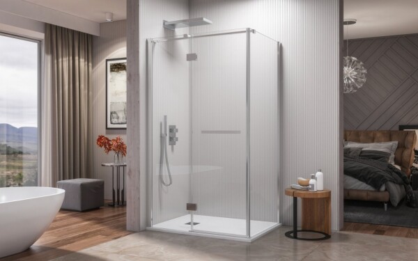 Aquatek - CRYSTAL R23 CHROM Sprchová zástěna čiré sklo 8mm 120x80x200cm CRYSTALR23