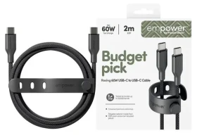 PanzerGlass empower 60W USB-C to USB-C Cable USB 2.0 2M černá (198321)