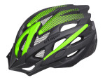 Cyklistická přilba na kolo Etape TWISTER, barva černá/zelená mat (velikost S/M pro obvod hlavy 55-58 cm)