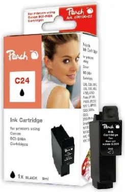 Peach BCI-24 alternativní cartridge / černá (PI100-22)