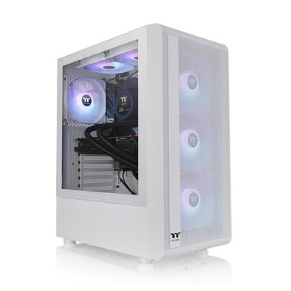 Thermaltake S200 TG Snow White / ATX / 2x USB 3.0 / Bez zdroje / průhledná bočnice (CA-1X2-00M6WN-00)