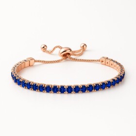 Náramek Swarovski Elements Cianoti Rose Sapphire, Modrá