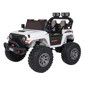 Mamido Elektrické autíčko Extreme Sport 4x4 s proměnlivou velikostí bílé