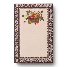 Rifle Paper Co. Poznámkový blok Harvest, hnědá barva, papír