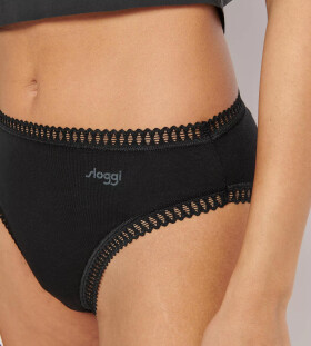 Dámské kalhotky GO Crush High leg C3P - BLUE - modré M008 - SLOGGI BLUE XL