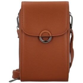 Stylová dámská koženková crossbody kapsa Gabrisa, hnědá