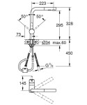 GROHE - Minta Dřezová baterie s výsuvnou sprškou, supersteel 30274DC0