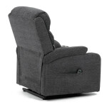 Polohovací křeslo, elektrické kabelové ovládání, šedá, látka, TV-S8348 GREY2