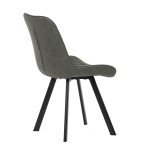 Jídelní židle, šedá, látka vintage, HC-V3066 GREY3