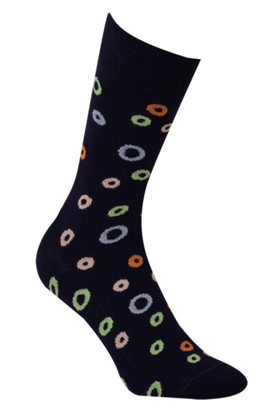 Vzorované pánské ponožky PERFECT MAN-CASUAL Námořnictvo 39/41