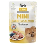 Brit Care Mini RabbitSalmon fillets in gravy 85g