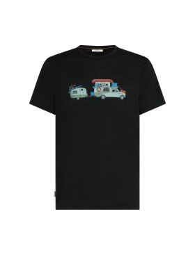 ICEBREAKER Mens Mer 150 Tech Lite SS Tee Transportage, Black velikost: S