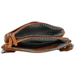 Stylová malá crossbody kabelka Perlla new, hnědá