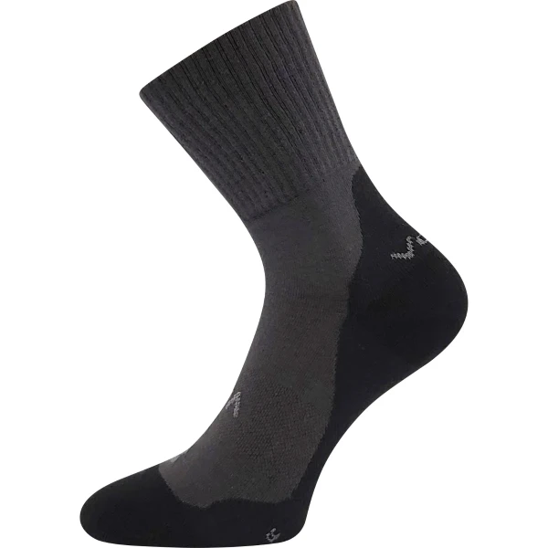 VOXX Ponožky anatomicky tvarované BAREFOOTAN FROTÉ tmavě šedé (3 páry) 43-46 125005