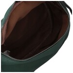 Stylová dámská koženková kabelko-ledvinka Ergitta Newa, tmavě zelená